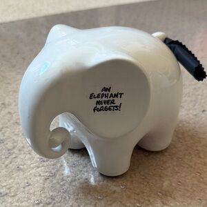 White Elephant Figurine